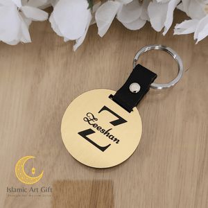 Golden Personalized Keychain - Set of 2pcs - Make My Thingz