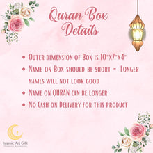 Load image into Gallery viewer, Pink Velvet QURAN Box - Make My Thingz