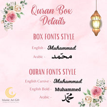 Load image into Gallery viewer, Pink Velvet QURAN Box - Make My Thingz
