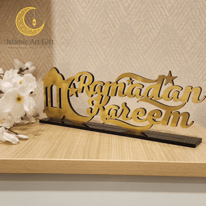Ramadan Mubarak Table Decor - English - Make My Thingz