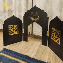 Load image into Gallery viewer, Personalized Mini Masjid for Kids – Custom Name Foldable Prayer Setup | Islamic Gift