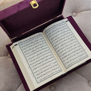 Purple Velvet QURAN Box