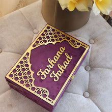 Load image into Gallery viewer, Purple Velvet QURAN Box