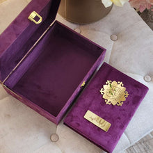 Load image into Gallery viewer, Purple Velvet QURAN Box