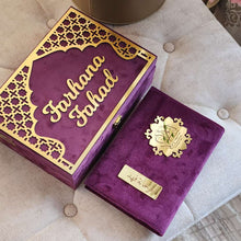 Load image into Gallery viewer, Purple Velvet QURAN Box