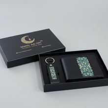Load image into Gallery viewer, Islamic Art Gift Wallet &amp; Keychain Combo