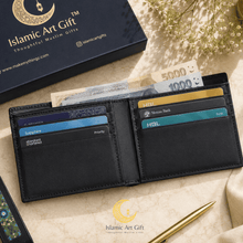 Load image into Gallery viewer, Islamic Art Gift Wallet &amp; Keychain Combo
