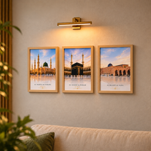 Load image into Gallery viewer, Al-Haramain Wall Frame Set | Makkah &amp; Madinah