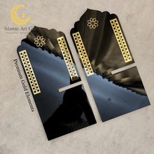 Load image into Gallery viewer, Luxury Gold &amp; Black Quran Stand (Rehal) – Premium Foldable Quran Holder