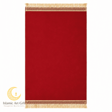 Load image into Gallery viewer, Personalized Velvet Janamaz – Custom Initials in English or Arabic