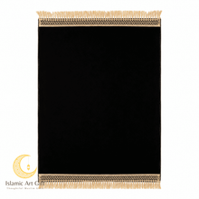 Load image into Gallery viewer, Personalized Velvet Janamaz – Custom Initials in English or Arabic