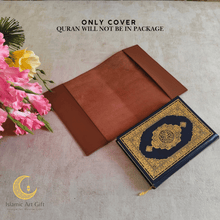 Load image into Gallery viewer, Custom Genuine Leather Quran Cover – Brown | Made to Measure