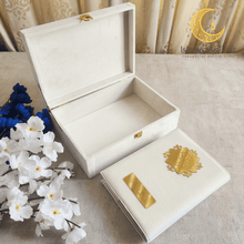 Load image into Gallery viewer, Off White Velvet QURAN Box