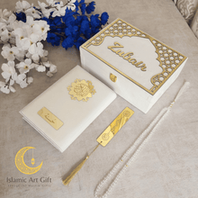 Load image into Gallery viewer, Off White Velvet QURAN Box