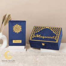 Load image into Gallery viewer, Blue Velvet QURAN Box