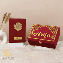 Load image into Gallery viewer, Maroon Velvet QURAN Box