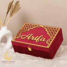 Load image into Gallery viewer, Maroon Velvet QURAN Box