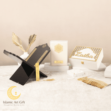 Load image into Gallery viewer, Off White Velvet QURAN Box