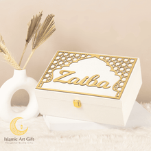 Load image into Gallery viewer, Off White Velvet QURAN Box