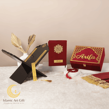 Load image into Gallery viewer, Maroon Velvet QURAN Box