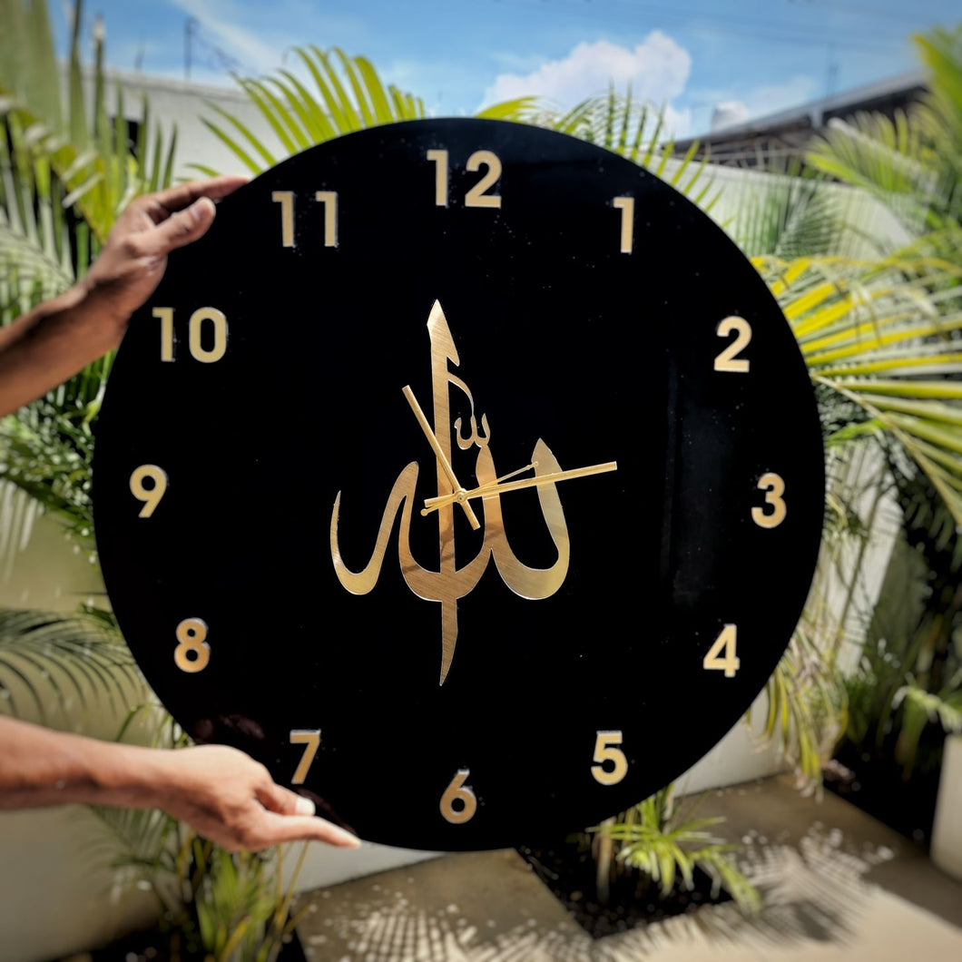 ALLAH wall clock - Islamic Wall Clock - Make My Thingz