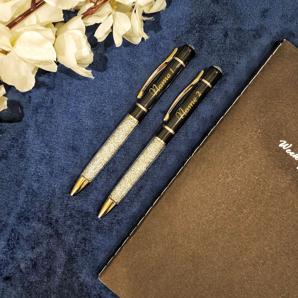 Crystal Pens Set of Personalized Pens – Make My Thingz